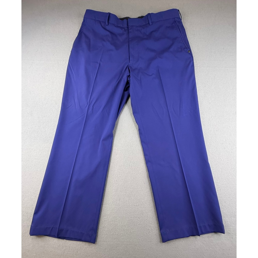 RLX Ralph Lauren Golf Pants Mens 36 Blue Performance Flat Front Straight Leg‎